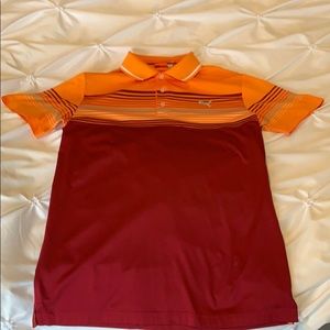 Puma Colorblock Stripe Tech Polo (Size M)